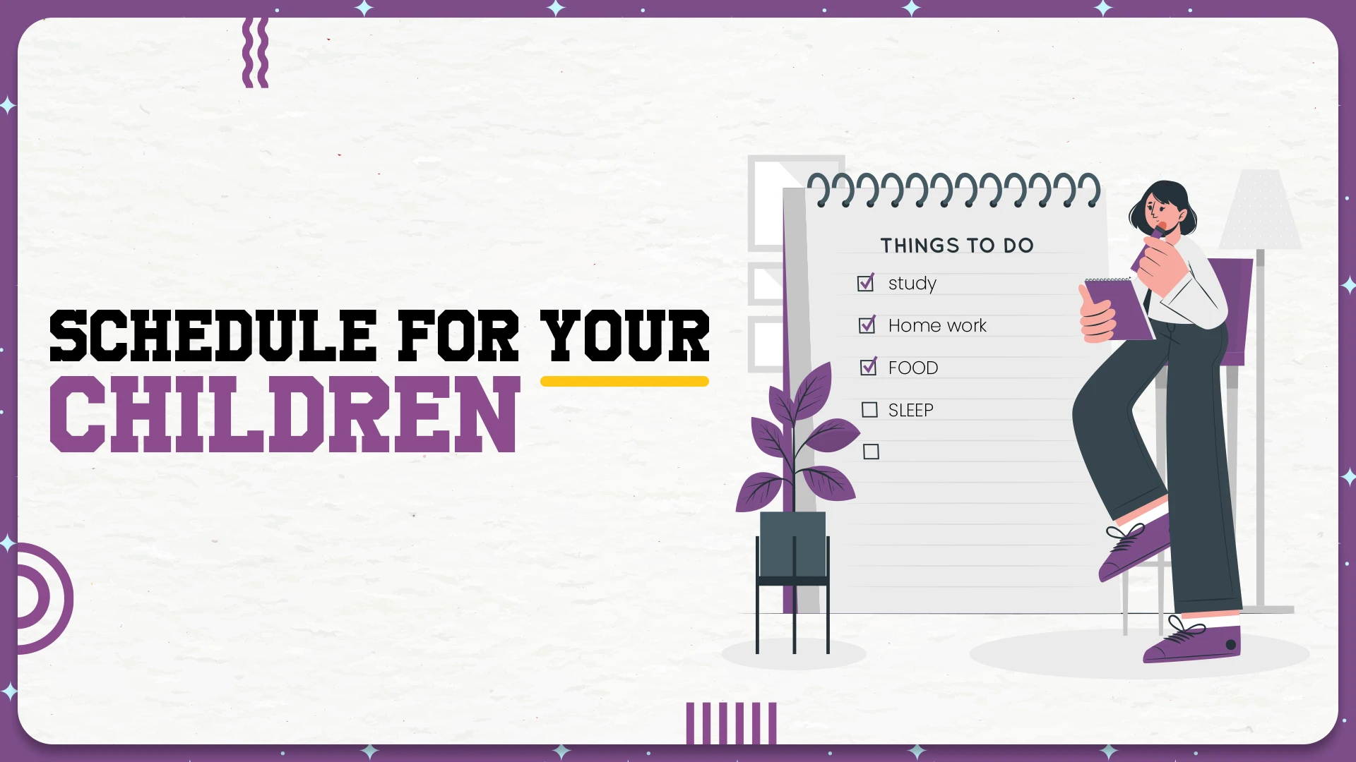 Tips and tricks to create a schedule for your children to unlock their potential